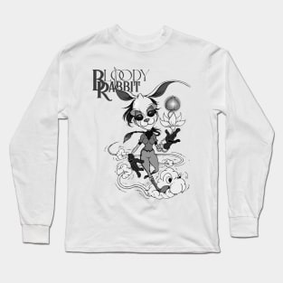 SKATING BLOODY RABBIT 01 Long Sleeve T-Shirt